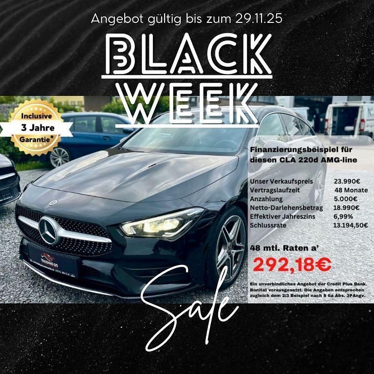 Kosmosschwarz Gebraucht 2021 Mercedes CLA220 AMG line Limousine | 21.999 € (Guter Preis) - Bild 1/4