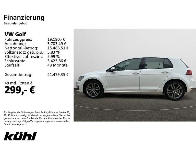 Gebraucht VW Golf VII Highline 150 PS (110 kW) 2017 Weiß Limousine