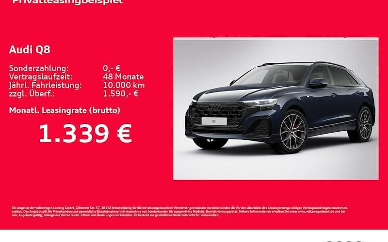 Neu Audi Q8 Ambiente 286 PS (210 kW) 2026 Blau SUV