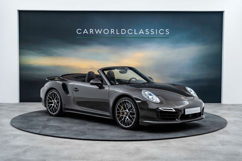 Braun Gebraucht 2014 Porsche 911 Turbo S Cabriolet Cabrio | 119.991 € - Bild 1/4