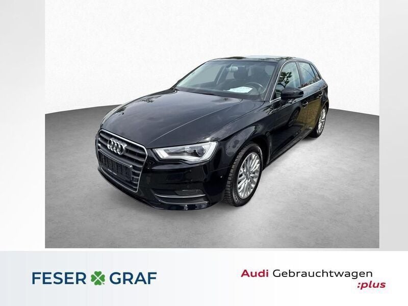 Mythosschwarz metallic Gebraucht 2015 Audi A3 Sportback Ambiente Limousine | 12.480 € (Fairer Preis) - Bild 1/4