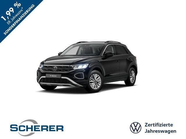 Deep black perleffekt (metallic) Gebraucht 2024 VW T-Roc Life SUV | 21.490 € (Superpreis) - Bild 1/4