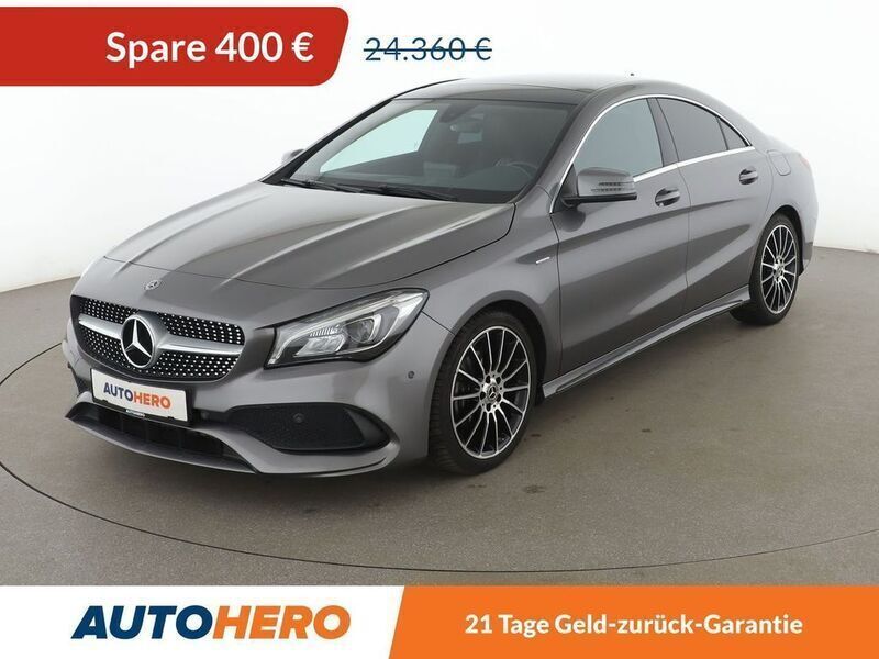 Grau Gebraucht 2018 Mercedes CLA200 AMG line Limousine | 23.420 € (Fairer Preis) - Bild 1/3