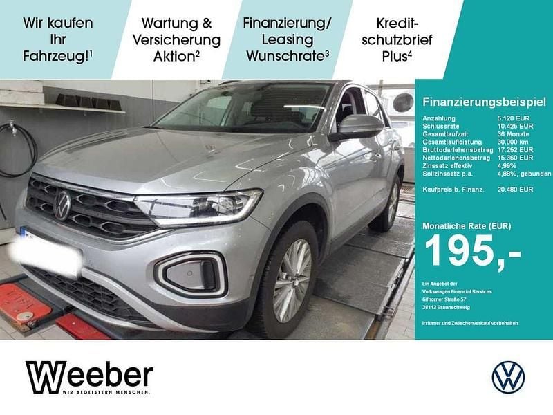 Pyrit silber (metallic) Gebraucht 2022 VW T-Roc Life SUV | 20.479 € (Guter Preis) - Bild 1/4