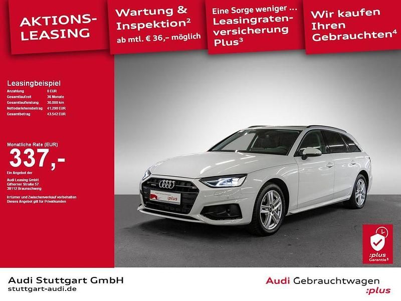 Gletscherweiß metallic Gebraucht 2024 Audi A4 Advanced Plus Kombi | 44.940 € - Bild 1/2