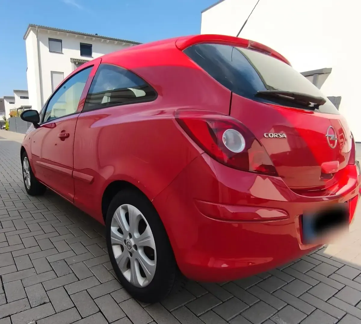 Gebraucht Opel Corsa 75 PS (55 kW) 2008 Rot Kleinwagen