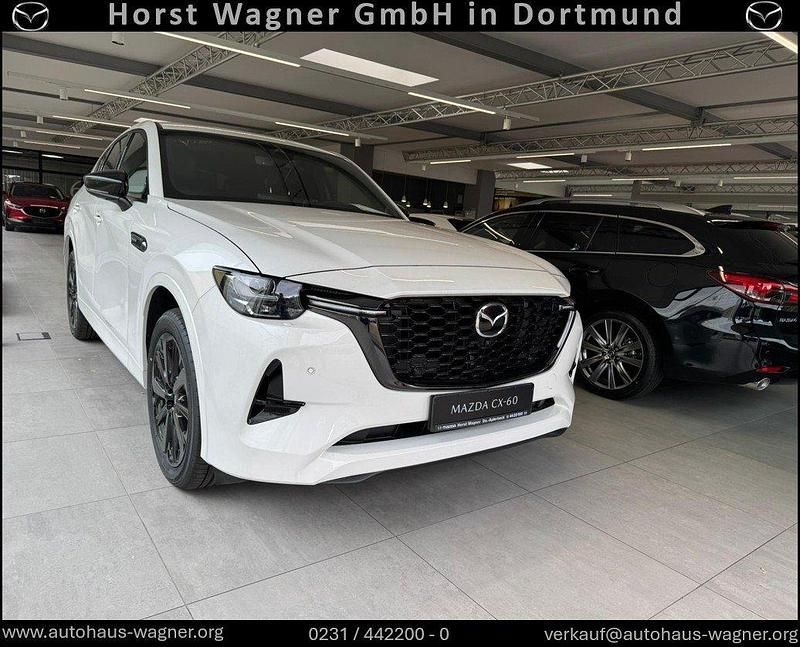 Rhodium white Neu 2025 Mazda CX-60 Homura-Line SUV | 53.490 € (Fairer Preis) - Bild 1/3
