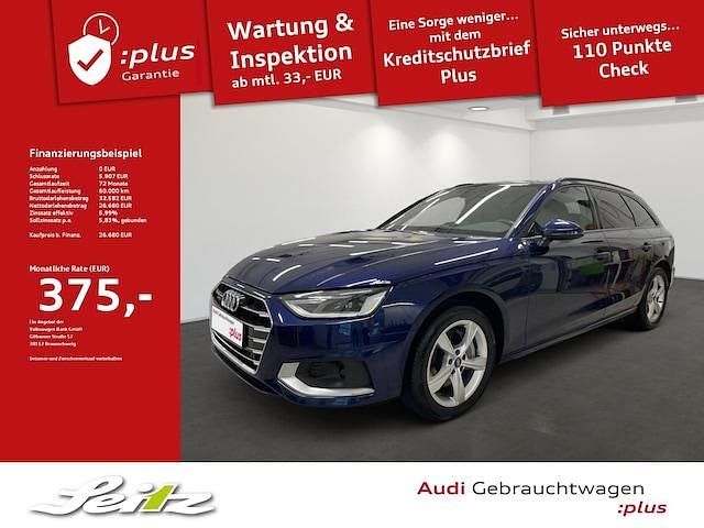Navarrablau metallic Gebraucht 2022 Audi A4 Advanced Plus Kombi | 26.530 € (Etwas zu teuer) - Bild 1/2
