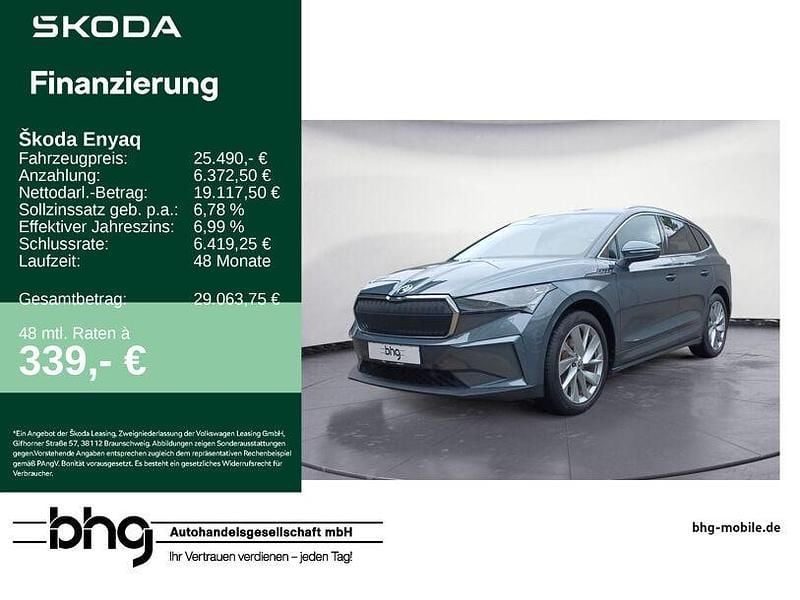 Grau Gebraucht 2022 Skoda Enyaq iV SUV | 25.490 € (Fairer Preis) - Bild 1/4