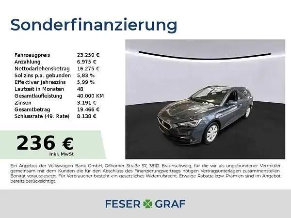 Gebraucht Seat Leon 150 PS (110 kW) 2022 Magnetic grau metallic Kombi