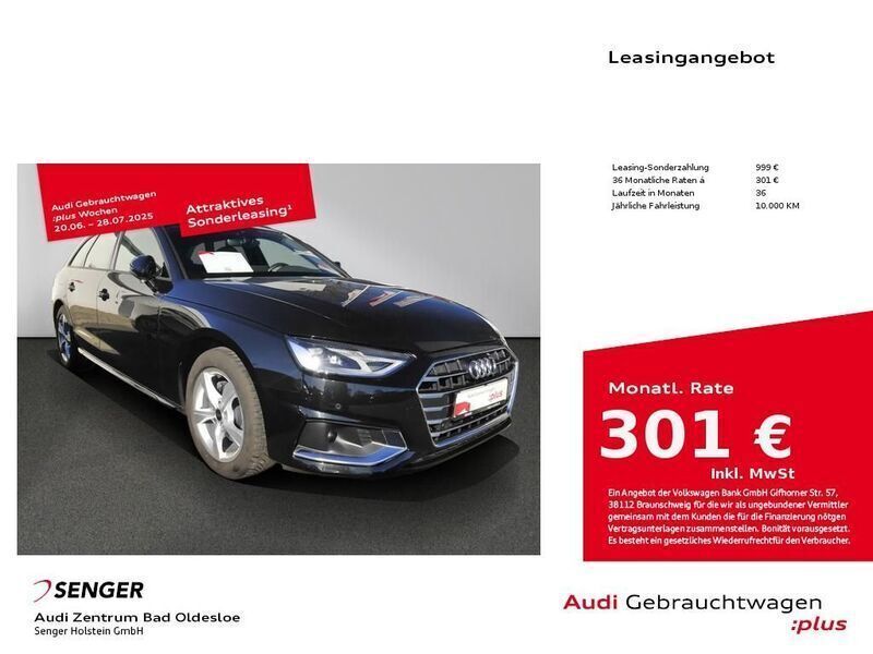 Schwarz Gebraucht 2024 Audi A4 Advanced Plus Kombi | 36.429 € (Teuer) - Bild 1/4