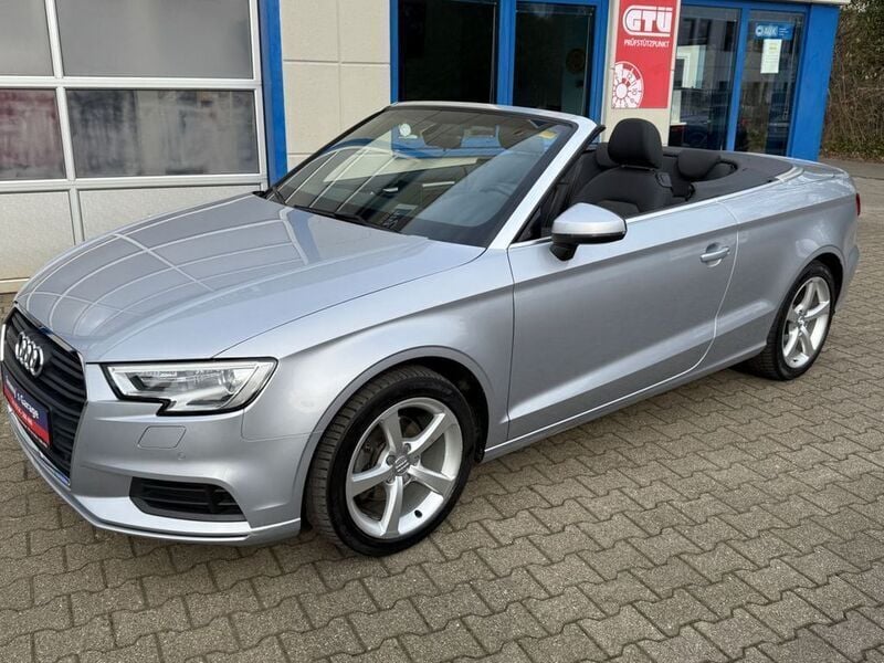 Silber Gebraucht 2017 Audi A3 Cabriolet Basis Cabrio | 17.499 € (Superpreis) - Bild 1/4