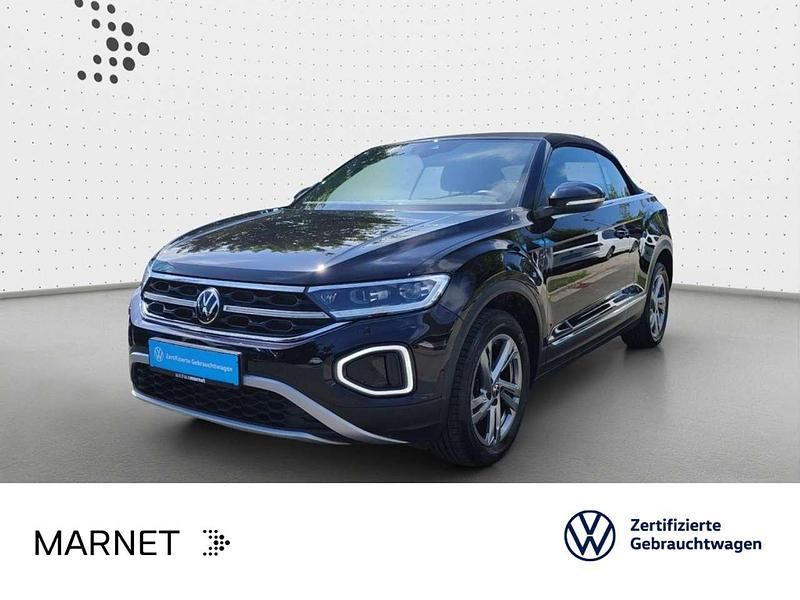Schwarz Gebraucht 2022 VW T-Roc Cabriolet Style Cabrio | 27.490 € (Guter Preis) - Bild 1/3