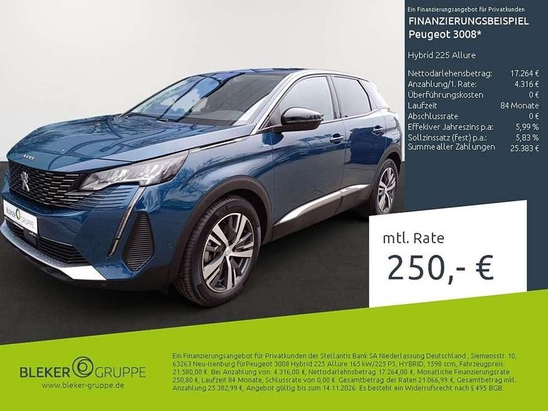 Celebes blau Gebraucht 2022 Peugeot 3008 Allure SUV | 21.580 € (Superpreis) - Bild 1/3