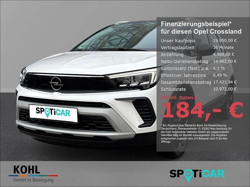 Weiß Gebraucht 2023 Opel Crossland Elegance SUV | 19.950 € (Fairer Preis) - Bild 1/4