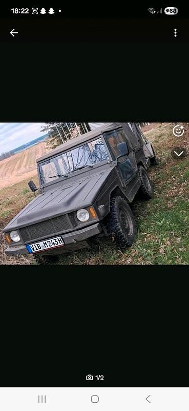 Grün Gebraucht 1979 VW Iltis Cabrio | 11.200 € - Bild 1/4