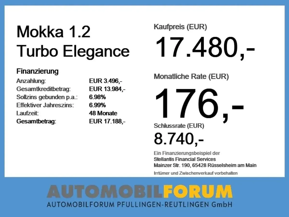 Gebraucht Opel Mokka Elegance 131 PS (96 kW) 2024 Lackierung schwarz perla nera/ SUV