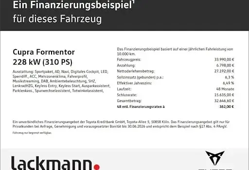 Gebraucht Cupra Formentor VZ 310 PS (228 kW) 2024 Weiß SUV
