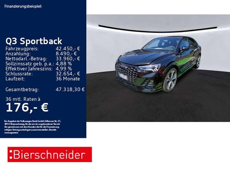 Mythosschwarz Gebraucht 2024 Audi Q3 S-Line SUV | 42.450 € (Etwas zu teuer) - Bild 1/3