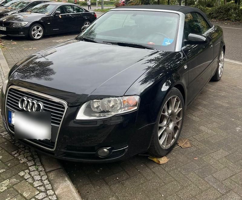 Schwarz Gebraucht 2008 Audi A4 Cabriolet S-Line Cabrio | 4.990 € (Superpreis) - Bild 1/4