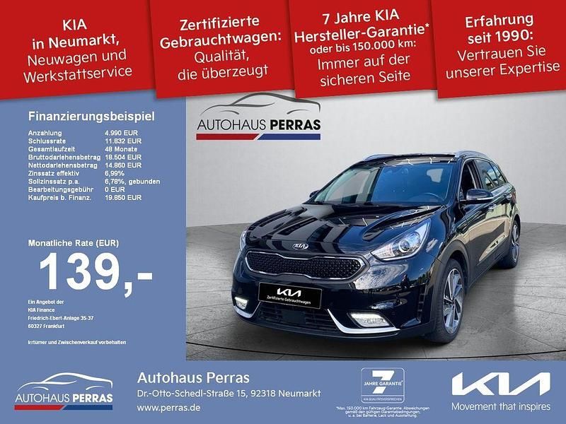 Auroraschwarz (metallic) Gebraucht 2019 Kia Niro Spirit SUV | 19.850 € (Fairer Preis) - Bild 1/4