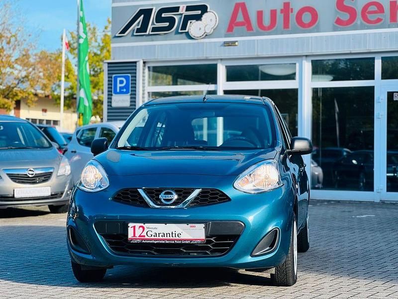 Blau Gebraucht 2014 Nissan Micra Visia Kleinwagen | 7.499 € (Etwas zu teuer) - Bild 1/4