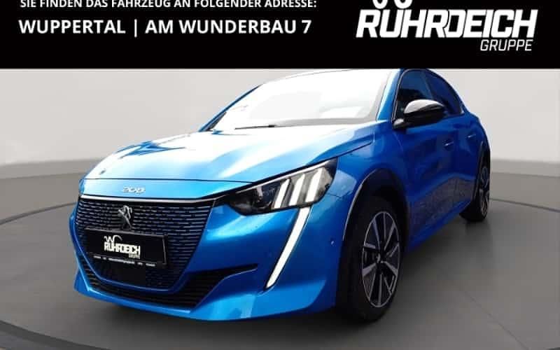 Vertigoblau Gebraucht 2021 Peugeot e-208 GT Kleinwagen | 18.990 € (Fairer Preis) - Bild 1/4