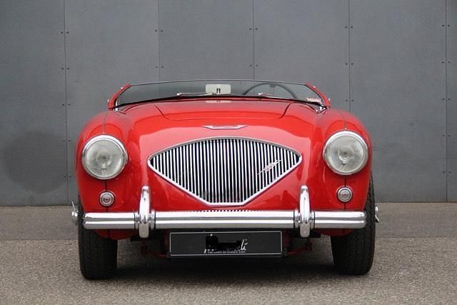 Rot Gebraucht 1956 Austin Healey 100 Cabrio | 63.500 € - Bild 1/4