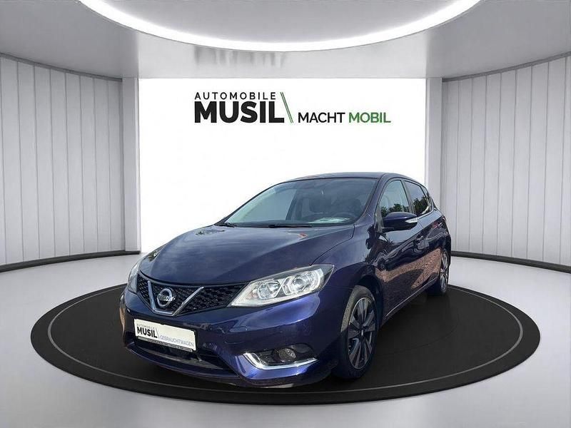 Azure blue metallic Gebraucht 2014 Nissan Pulsar Tekna Limousine | 9.470 € (Etwas zu teuer) - Bild 1/4