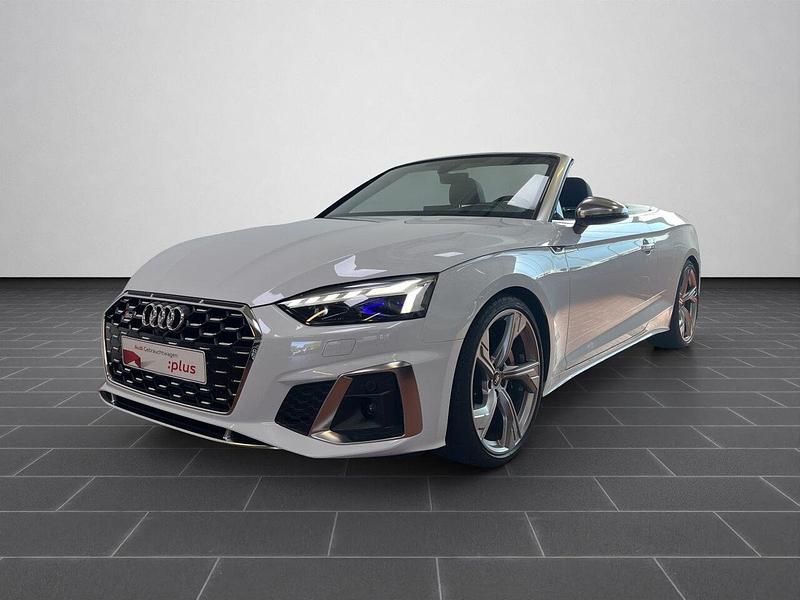 Gletscherweiß metallic/verdeck schwarz (metallic) Gebraucht 2022 Audi S5 Comfort Cabrio | 55.690 € (Etwas zu teuer) - Bild 1/4