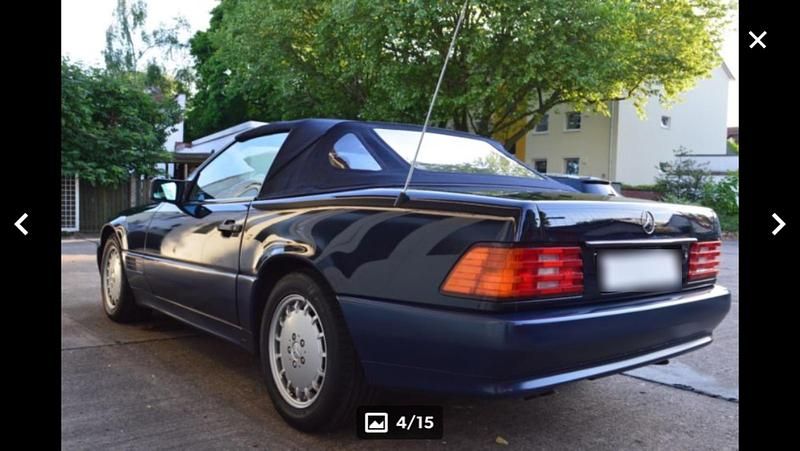 Gebraucht Mercedes SL500 326 PS (239 kW) 1992 Blau Cabrio