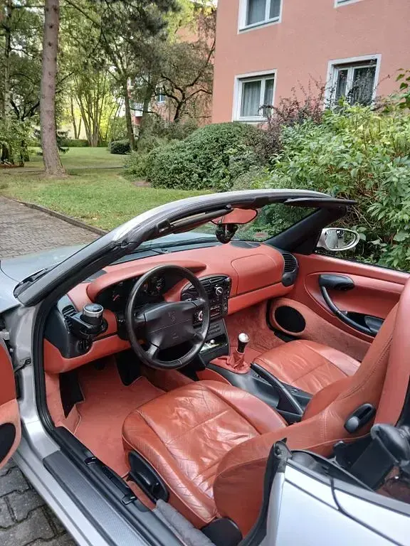 Gebraucht Porsche Boxster 204 PS (150 kW) 1998 Silber Cabrio