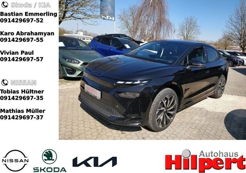 Schwarz Neu 2025 Skoda Enyaq iV SportLine SUV | 52.940 € (Guter Preis) - Bild 1/4