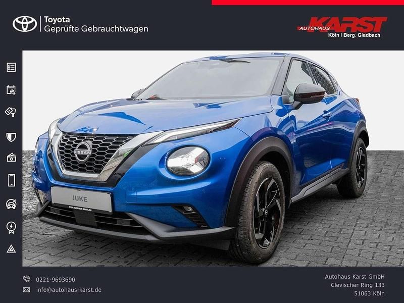 Magnetic blue Gebraucht 2023 Nissan Juke N-Connecta SUV | 22.485 € (Fairer Preis) - Bild 1/4