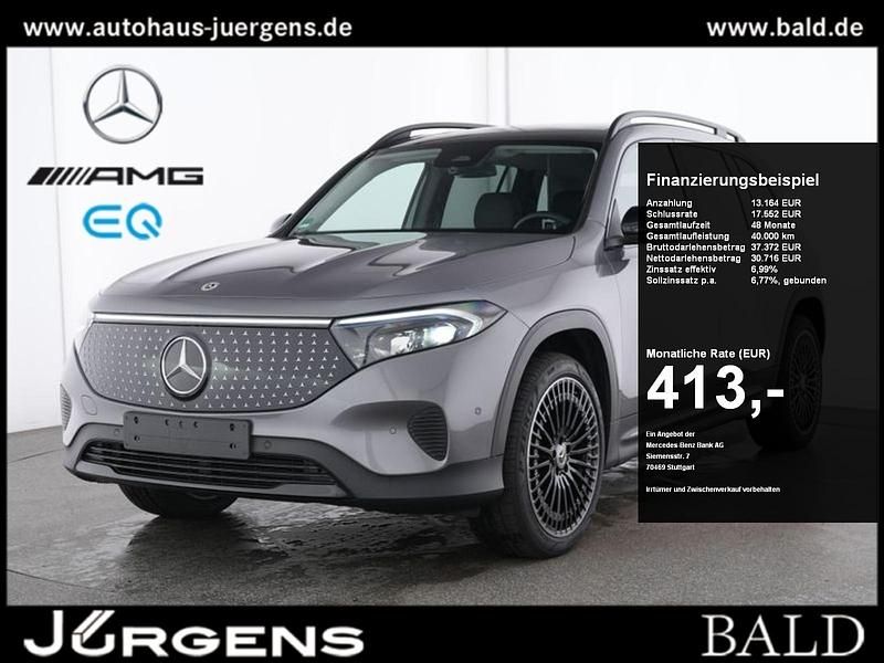 Grau mountain grey metallic Gebraucht 2024 Mercedes EQB300 Night SUV | 43.650 € (Teuer) - Bild 1/4