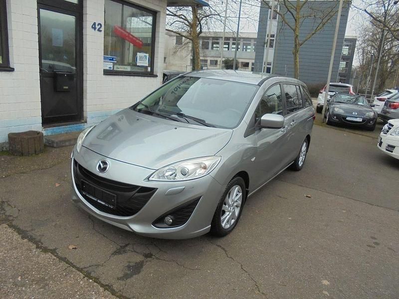 Gebraucht Mazda 5 Center-Line 150 PS (110 kW) 2012 Silber Van / Kleinbus