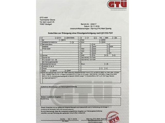 Usata Mercedes Sprinter 190 CV (139 kW) 2016 Furgone