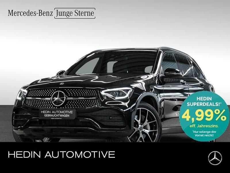 Schwarz Gebraucht 2021 Mercedes GLC300e AMG SUV | 41.690 € (Etwas zu teuer) - Bild 1/4