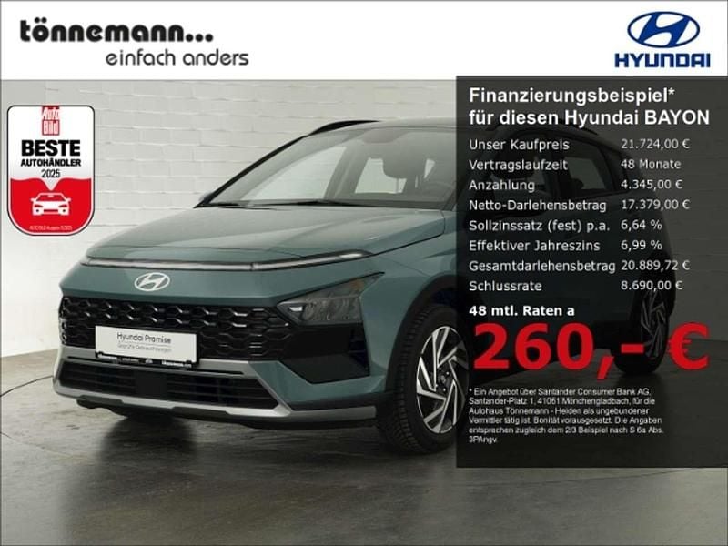 Gruen Gebraucht 2024 Hyundai Bayon Trend SUV | 21.724 € (Guter Preis) - Bild 1/4
