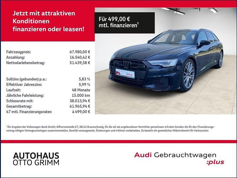 Blau Gebraucht 2024 Audi S6 Performance Kombi | 67.979 € (Fairer Preis) - Bild 1/4