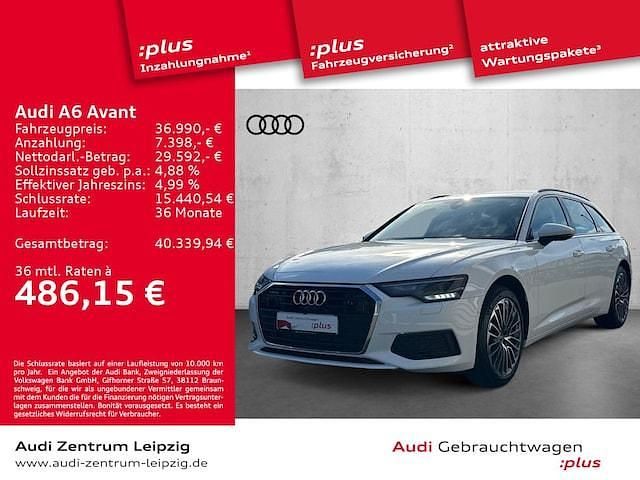Ibisweiß Gebraucht 2021 Audi A6 Ambiente Kombi | 34.990 € (Guter Preis) - Bild 1/3