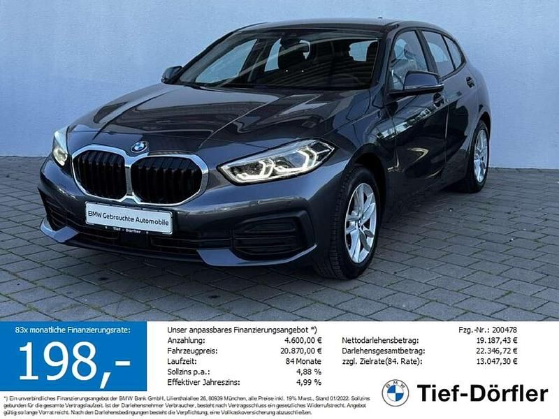 Mineralgrau metallic Gebraucht 2022 BMW 118 Kleinwagen | 19.870 € (Guter Preis) - Bild 1/4