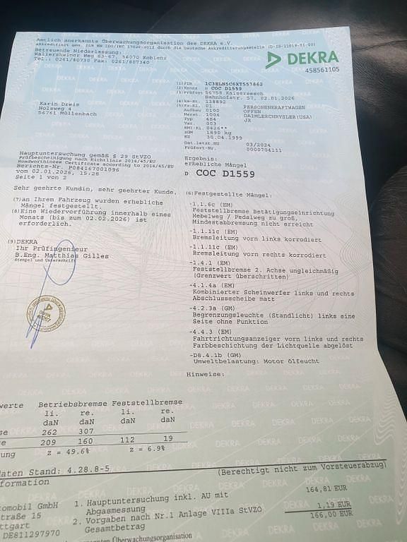 Gebraucht Chrysler Stratus 131 PS (96 kW) 1999 Rot Cabrio