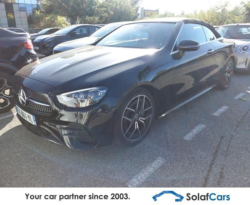 Schwarz Gebraucht 2021 Mercedes E220 AMG Cabrio | 37.389 € (Fairer Preis) - Bild 1/4