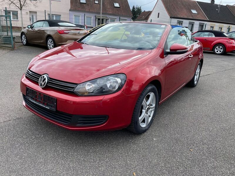 Rot Gebraucht 2012 VW Golf Cabriolet Basis Cabrio | 7.900 € (Guter Preis) - Bild 1/4