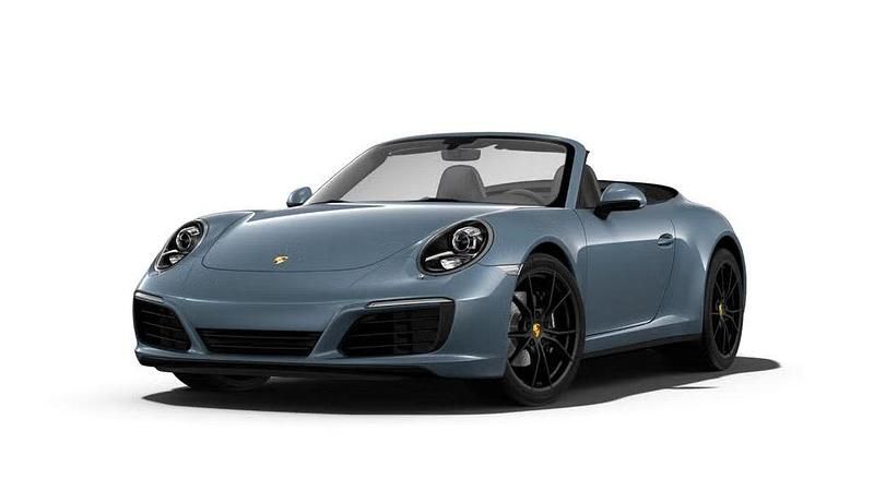 Graphitblaumetallic Gebraucht 2017 Porsche 911 Carrera 4 Cabriolet Sport Cabrio | 104.990 € (Fairer Preis) - Bild 1/4