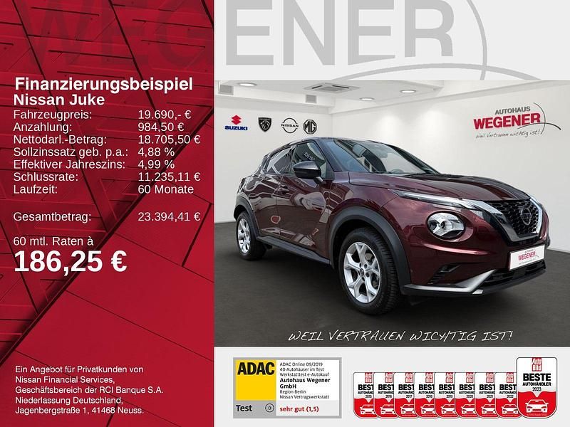 Second-hand Nissan Juke N-Connecta 114 CP (83 kW) 2022 Roșu SUV