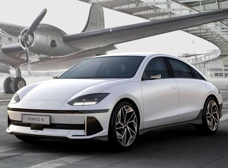 Weiß Gebraucht 2023 Hyundai Ioniq 6 Limousine | 35.300 € (Teuer) - Bild 1/4