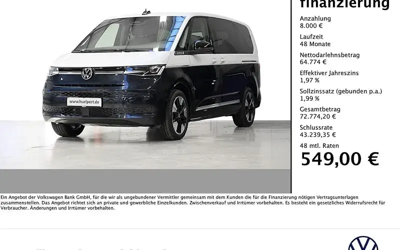Nuova VW Multivan 150 CV (110 kW) 2026 Blu Monovolume