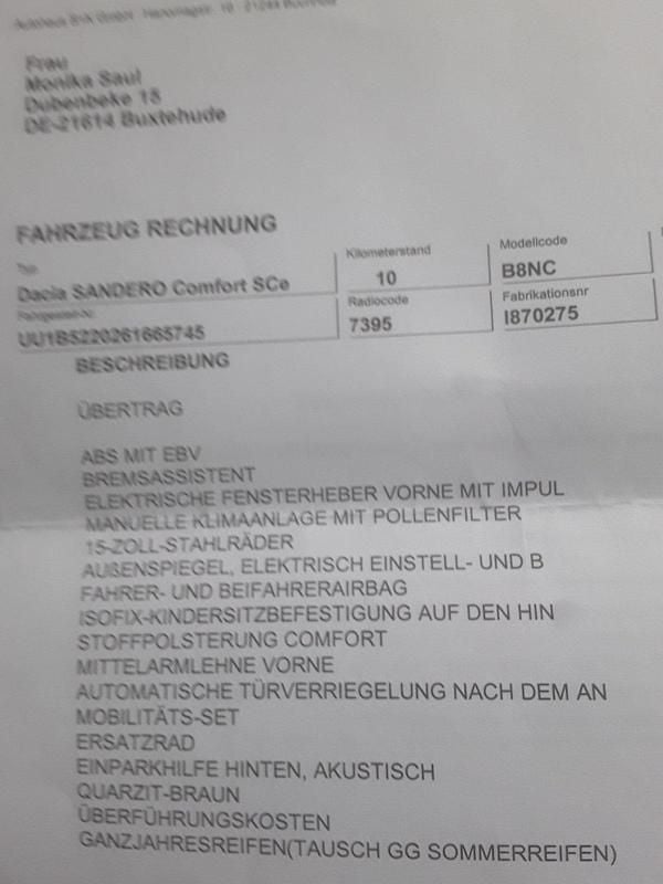 Gebraucht Dacia Sandero 73 PS (53 kW) 2018 Braun Limousine